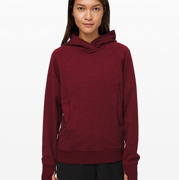 lululemon athletica Sweaters - LULULEMON NWT dark red scuba pullover size 4